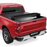 6.5FT Quad-Fold Soft Tonneau Cover For 2014-2018 Chevy Silverado GMC Sierra 1500 2500HD 3500HD Bed